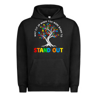 Pigment Black Why Fit In Autism Awareness Urban Hoodie - CowhideDigitalArt