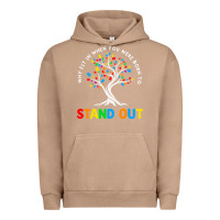 Pigment Burro Why Fit In Autism Awareness Urban Hoodie - CowhideDigitalArt