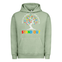 Pigment Oil Green Why Fit In Autism Awareness Urban Hoodie - CowhideDigitalArt