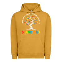 Pigment Peanut Butter Why Fit In Autism Awareness Urban Hoodie - CowhideDigitalArt