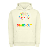 Pigment Pistachio Why Fit In Autism Awareness Urban Hoodie - CowhideDigitalArt