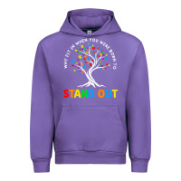 Tulip Why Fit In Autism Awareness Urban Hoodie - CowhideDigitalArt