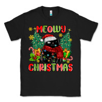 Black meowy christmas black cat Classic Tee - MaliasSmallBusiness