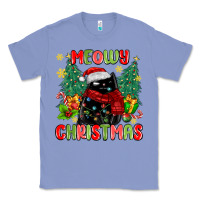 Colony Blue meowy christmas black cat Classic Tee - MaliasSmallBusiness