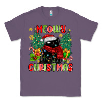Lavender meowy christmas black cat Classic Tee - MaliasSmallBusiness