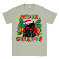 Matcha meowy christmas black cat Classic Tee - MaliasSmallBusiness