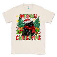 Natural meowy christmas black cat Classic Tee - MaliasSmallBusiness