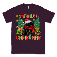 Plum meowy christmas black cat Classic Tee - MaliasSmallBusiness