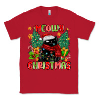 Red meowy christmas black cat Classic Tee - MaliasSmallBusiness