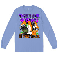 Colony Blue there's some horrors in this house Long Sleeve Tee - LillyAllenDesigns