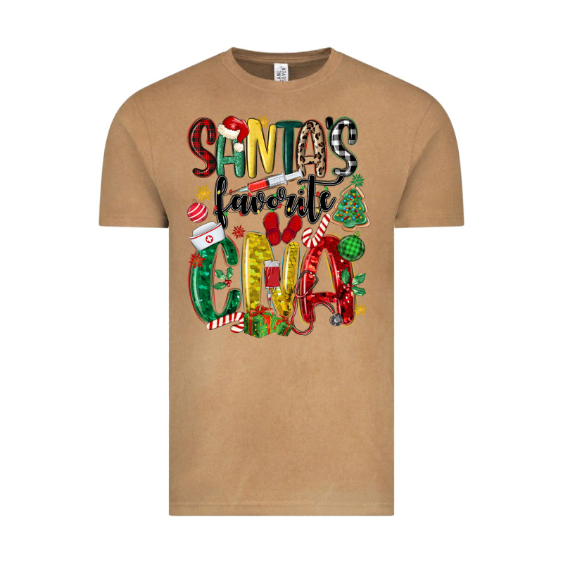 Santas Favorite Cna Nurse Vintage Tee by MaliasSmallBusiness | Teevron