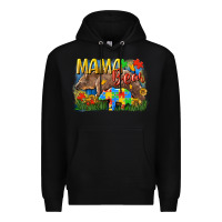 Black Mama bear Autism Premium Hoodie - CowGirlArtShop