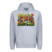 Heather Grey Mama bear Autism Premium Hoodie - CowGirlArtShop