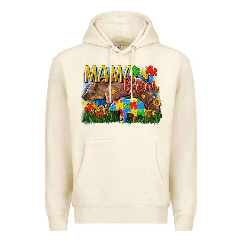 Mama Bear Autism Premium Hoodie by CowGirlArtShop | Teevron