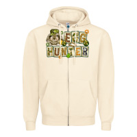 Sandshell Egg hunter with plate letters Easter Day Zipper Hoodie - HowdyJamesFarm