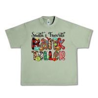 Oil Green santa s favorite bank teller Urban Heavy Tee - MaliasSmallBusiness