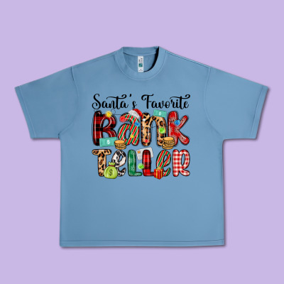 Santa S Favorite Bank Teller Urban Heavy Tee Designed By Maliassmallbusiness