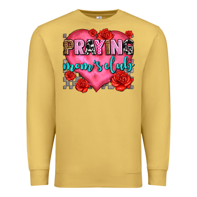 Praying Moms Club Olivia Premium Sweatshirt by OliviaCreatesArt | Teevron