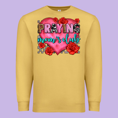 Praying Moms Club Olivia Premium Sweatshirt Designed By Oliviacreatesart