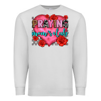 Dove Grey praying moms club olivia Premium Sweatshirt - OliviaCreatesArt