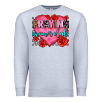 Heather Grey praying moms club olivia Premium Sweatshirt - OliviaCreatesArt