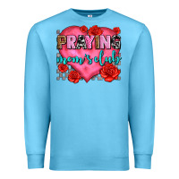 Ocean Blue praying moms club olivia Premium Sweatshirt - OliviaCreatesArt