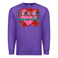 Purple praying moms club olivia Premium Sweatshirt - OliviaCreatesArt