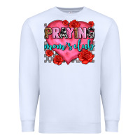 White praying moms club olivia Premium Sweatshirt - OliviaCreatesArt