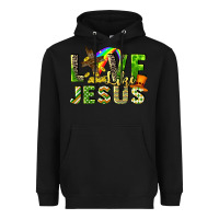 Black Love like Jesus Heavyweight Hoodie - CowGirlArtShop