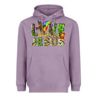 Lavender Love like Jesus Heavyweight Hoodie - CowGirlArtShop