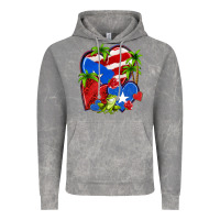 Cloud Rock puerto rico hearts Vintage Hoodie - NancyCooperArtShop