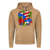 Vintage Camel puerto rico hearts Vintage Hoodie - NancyCooperArtShop
