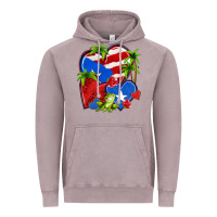 Vintage Zinc puerto rico hearts Vintage Hoodie - NancyCooperArtShop