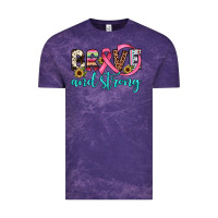 Cloud Purple brave and strong Vintage Tee - JahusDesignShop