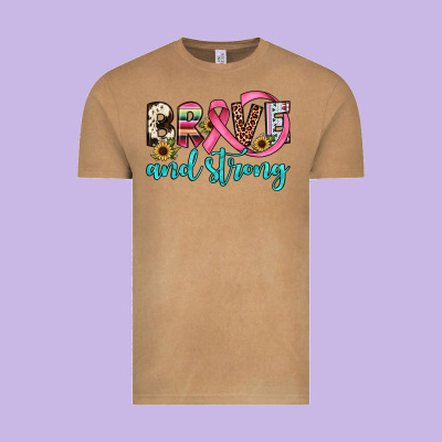 Brave And Strong Vintage Tee Designed By Jahusdesignshop