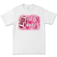 White tackle cancer football leopard Premium Tee - AdoDesignShop