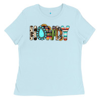 Baby Blue howdy Ladies Tee - JahusDesignShop
