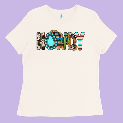 Howdy Ladies Tee Designed By Jahusdesignshop