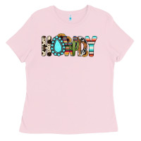 Bubblegum Pink howdy Ladies Tee - JahusDesignShop