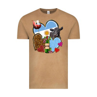 Vintage Camel Argentina hearts Vintage Tee - NancyCooperArtShop