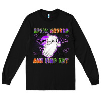 Black spook around and find out Long Sleeve Tee - LillyAllenDesigns