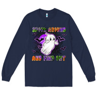 Navy spook around and find out Long Sleeve Tee - LillyAllenDesigns