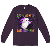 Plum spook around and find out Long Sleeve Tee - LillyAllenDesigns