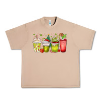 Burro Christmas characters coffee cups Urban Heavy Tee - MaliasSmallBusiness