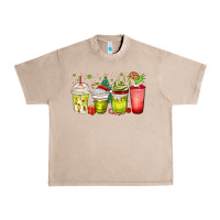 French Oak Christmas characters coffee cups Urban Heavy Tee - MaliasSmallBusiness