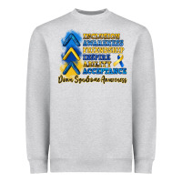 Heather Grey down syndrome awareness Heavyweight Sweatshirt - Artiststas