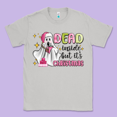 Dead Inside But It's Christmas Classic Tee Designed By Maliassmallbusiness