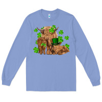 Colony Blue st patrick's day cow family Long Sleeve Tee - RanaPortraitStore