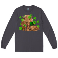 Smoke st patrick's day cow family Long Sleeve Tee - RanaPortraitStore