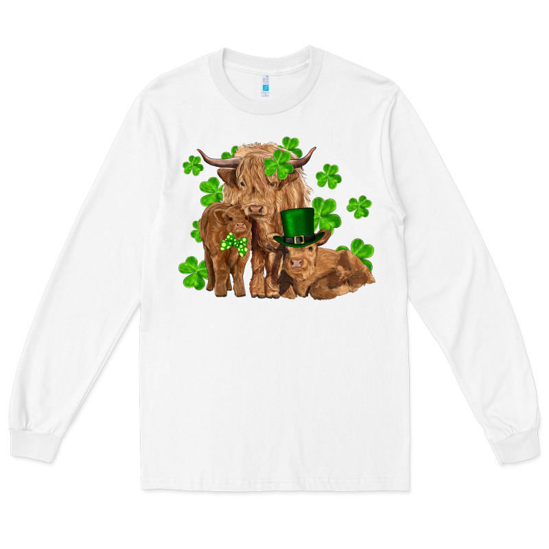 St Patrick's Day Cow Family Long Sleeve Tee by RanaPortraitStore | Teevron